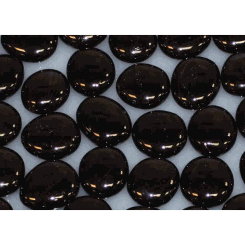 Empire | 1" Decorative Glass Droplets Onyx Solid Linear Fire Pit Decorative Media