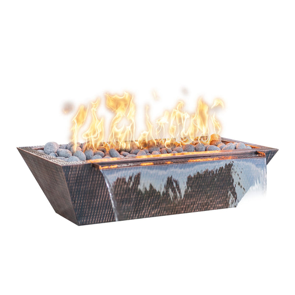 LINEAR MAYA HAMMERED COPPER FIRE & WATER BOWL Info - LINEAR MAYA HAMMERED COPPER FIRE & WATER BOWL