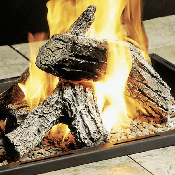 Kingsman - Four Piece Cast Oak Log Set for Kingsman Outdoor Fire pit