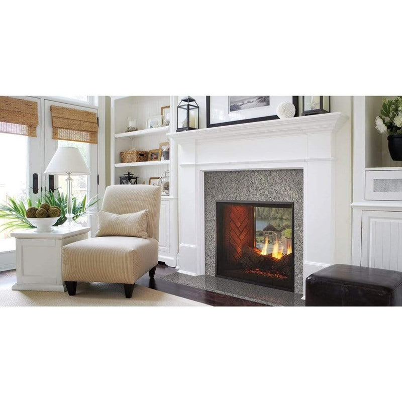 Majestic 36" Fortress Traditional Indoor/ Outdoor See-Through Direct Vent Gas Fireplace with IntelliFire Touch Ignition System