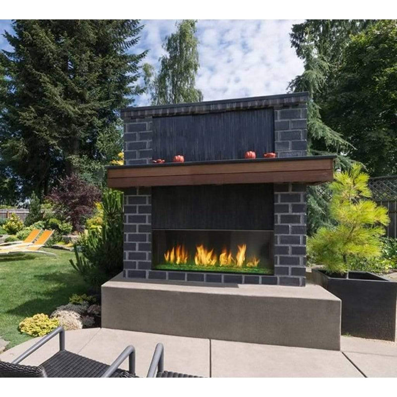 Majestic Vent Free Outdoor Gas Fireplace 48" Lanai Contemporary With IntelliFire Plus Ingition System
