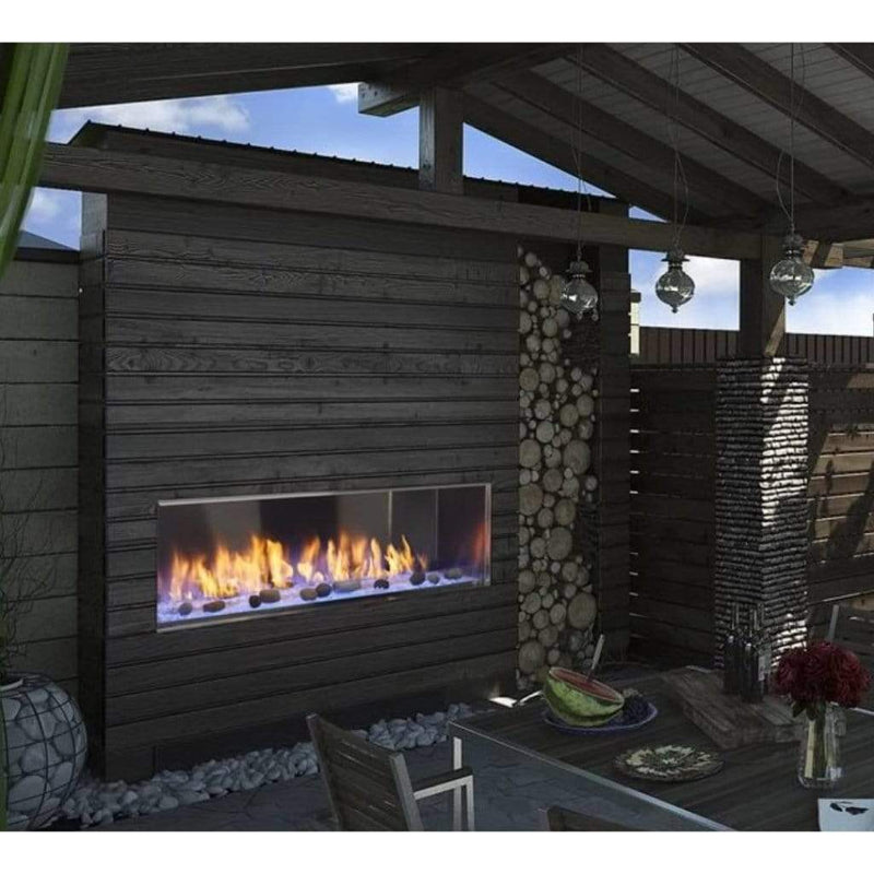 Majestic 60" Lanai Contemporary Outdoor Linear Vent Free Gas Fireplace