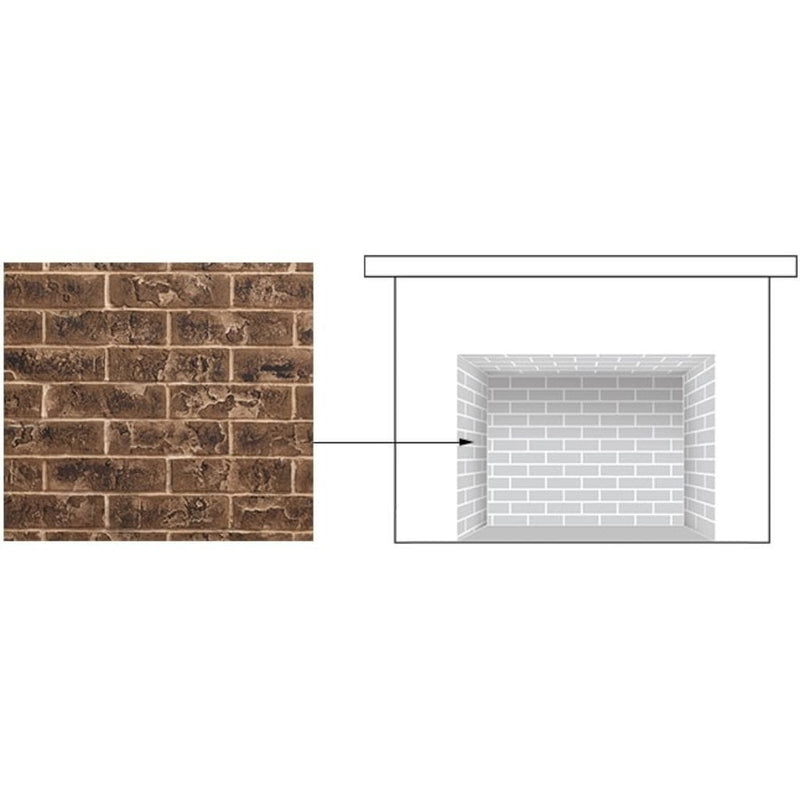 Majestic Brick Interior Panels for Quartz Direct Vent Fireplace