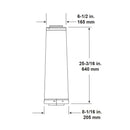 Majestic DVP-SLP24 DVP to SLP 24" Pipe Adapter