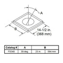 Majestic FS340 30 Degree Angular Flue Firestop for SL300 Series Pipe