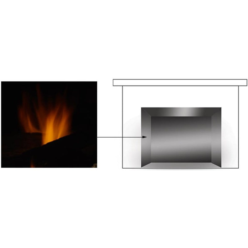 Majestic - Reflective Black Glass Interior Panels for Meridian Series Direct Vent Fireplaces
