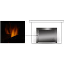 Majestic - Reflective Black Glass Liner for Ruby Fireplace Insert