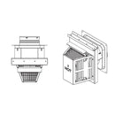 Majestic - SLP-HHW2 Horizontal High Wind Trapezoid Termination Cap