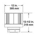 Majestic - SLP-TVHW High Wind Vertical Termination Cap with Storm Collar
