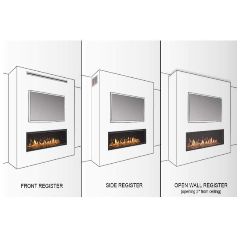 Majestic - Vent Trim for Front Discharge Passive Heat Kit for DVLINEAR36 Fireplace