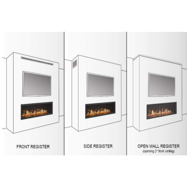 Majestic - Vent Trim for Front Discharge Passive Heat Kit for Jade Direct Vent Fireplace