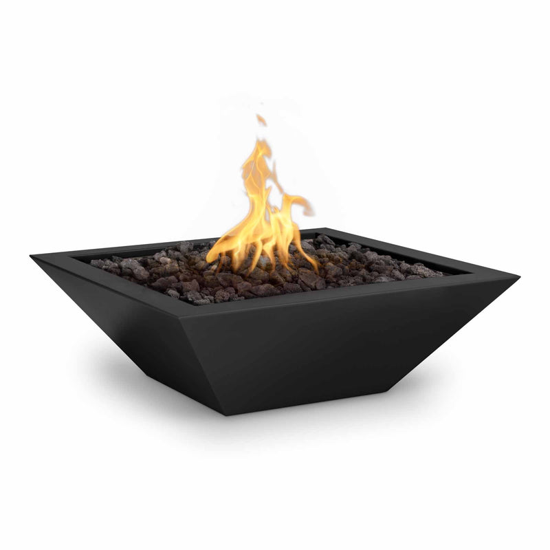 The Outdoor Plus - Maya Powder Coated Steel Square Fire Bowl 24"