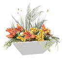 The Outdoor Plus - Maya Powder Coated Steel Square Planter Bowl