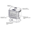 Napoleon 28 Inch Havelock Freestanding Direct Vent Gas Stove