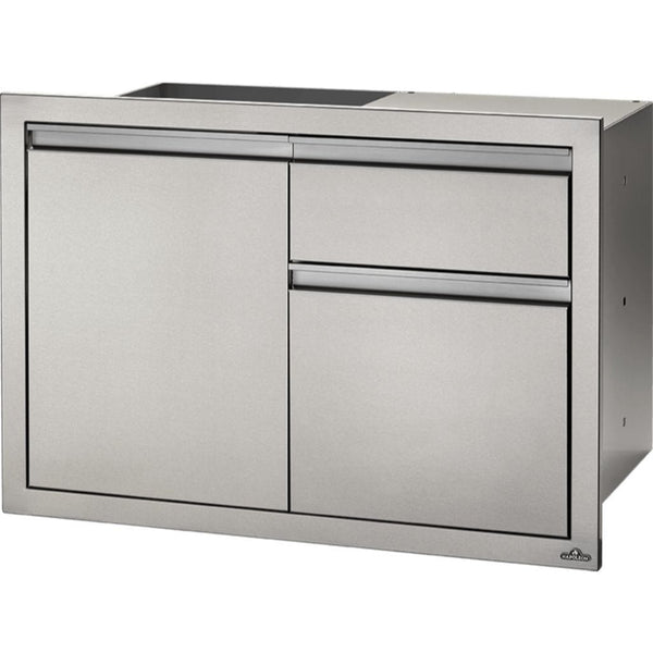 Napoleon - 36" X 24" Stainless Steel Single Door and Triple/Double Drawer