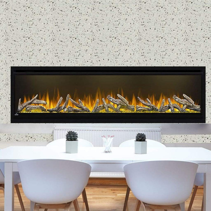 Napoleon - Alluravision 74" Deep Wall Mount Electric Fireplace