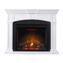 Napoleon Taylor 55Inch Electric Fireplace Mantel Package in White