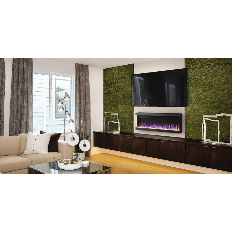 Napoleon - Trivista Pictura 50" 3-Sided Black Wall Mount Electric Fireplace