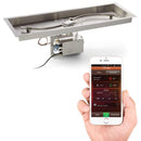 HPC | 36" x 14" Rectangle S-Burner Bowl Pan Electronic Ignition Fire Pit Insert