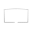 Osburn Brushed Nickel Door Overlay for Everest II Wood Fireplace