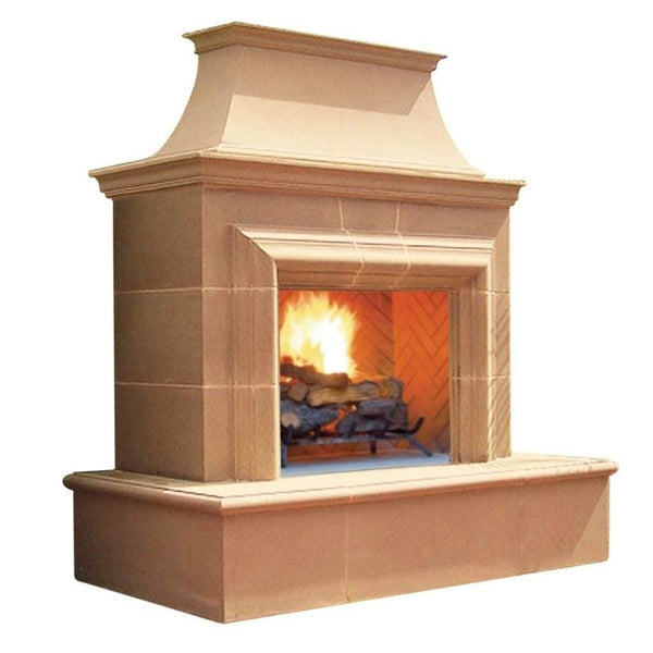 American Fyre Design |  76" Reduced Cordova Vent Free Recessed Hearth Gas Fireplace