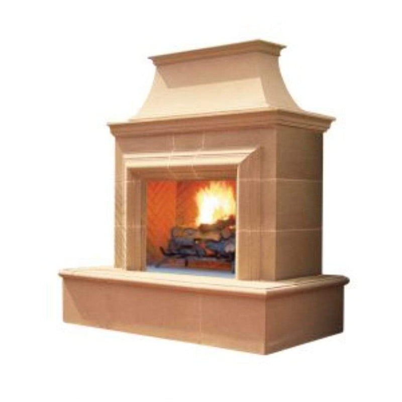 American Fyre Design |  76" Reduced Cordova Vent Free Recessed Hearth Gas Fireplace