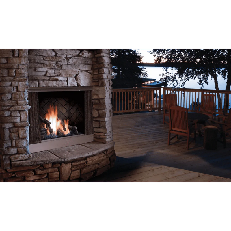 Kingsman - 42" OFP42 Millivolt Outdoor Gas Fireplace