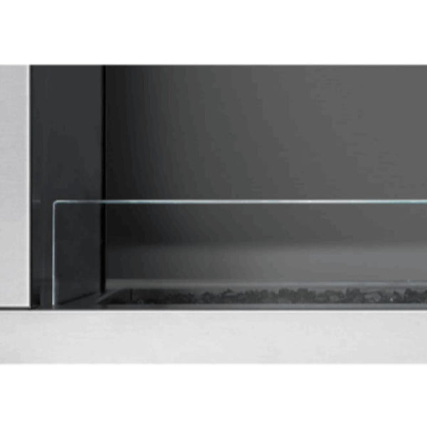 Empire | Carol Rose 48" Taller Deflector Glass for Windy Applications Linear Fireplace Accessory