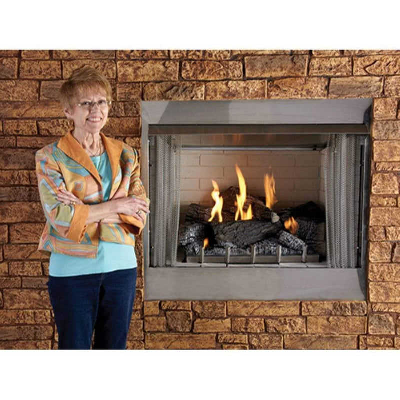 Empire | Carol Rose 36" IP, 50K BTU Outdoor Traditional Premium Fireplace