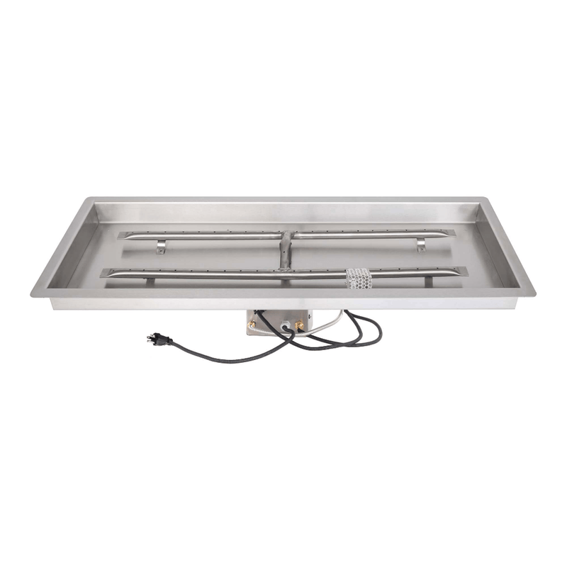 The Outdoor Plus Rectangular Drop In Pan With Stainless Steel 'H' Burner