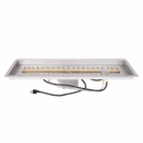 The Outdoor Plus Rectangular Drop-in Pan With Brass Linear Bullet Burner