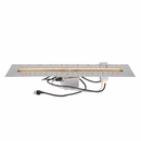 The Outdoor Plus Rectangular Flat Pan With Brass Linear Bullet Burner