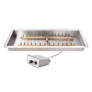 The Outdoor Plus Rectangular Drop-in Pan With Brass 'H' Bullet Burner