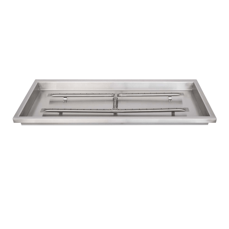 The Outdoor Plus Rectangular Drop In Pan With Stainless Steel 'H' Burner
