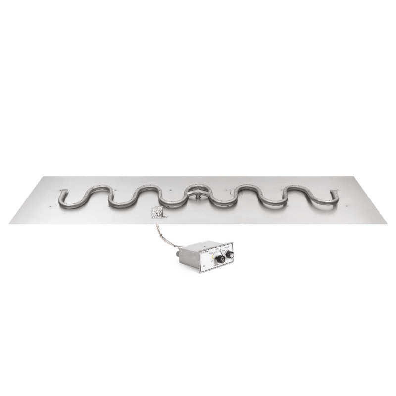 The Outdoor Plus Rectangular Flat Pan With Stainless Steel Switchback Burner