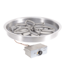 The Outdoor Plus Round Drop-in Pan With Stainless Steel Lotus Burner