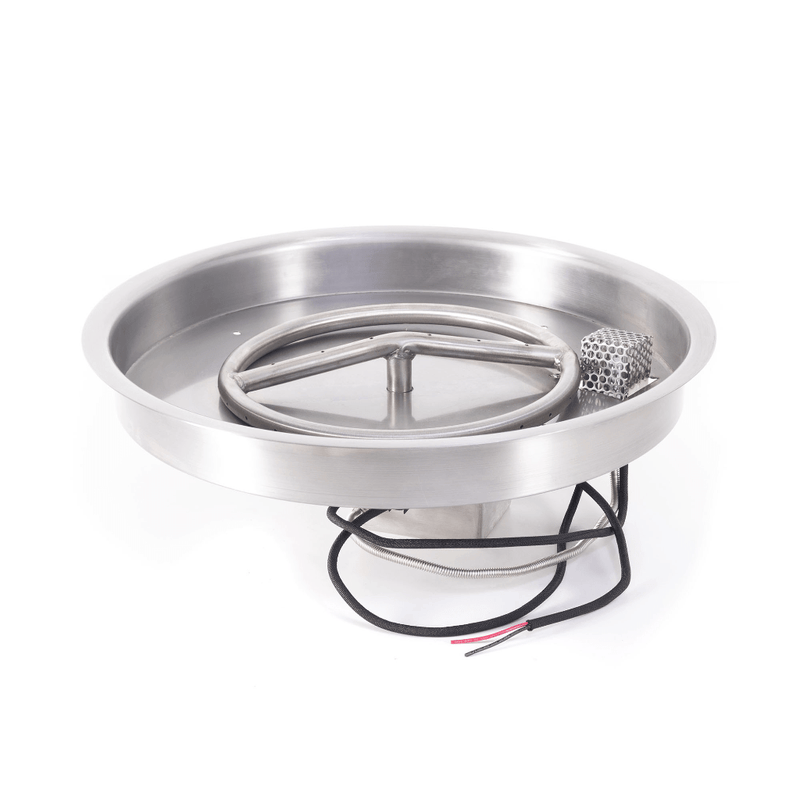 The Outdoor Plus Round Drop-in Pan With Stainless Steel Round Burner