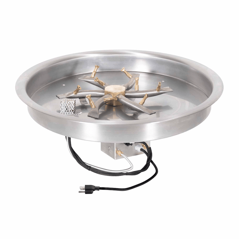 The Outdoor Plus Round Drop-in Pan With Stainless Steel Triple 'S' Bullet Burner