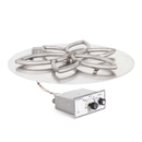 The Outdoor Plus Round Flat Pan With Stainless Steel Lotus Burner