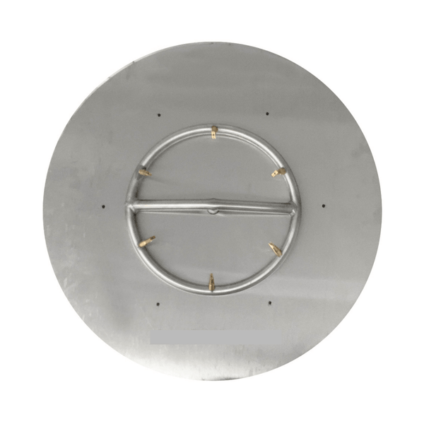 The Outdoor Plus Round Flat Pan With Stainless Steel Round Bullet Burner