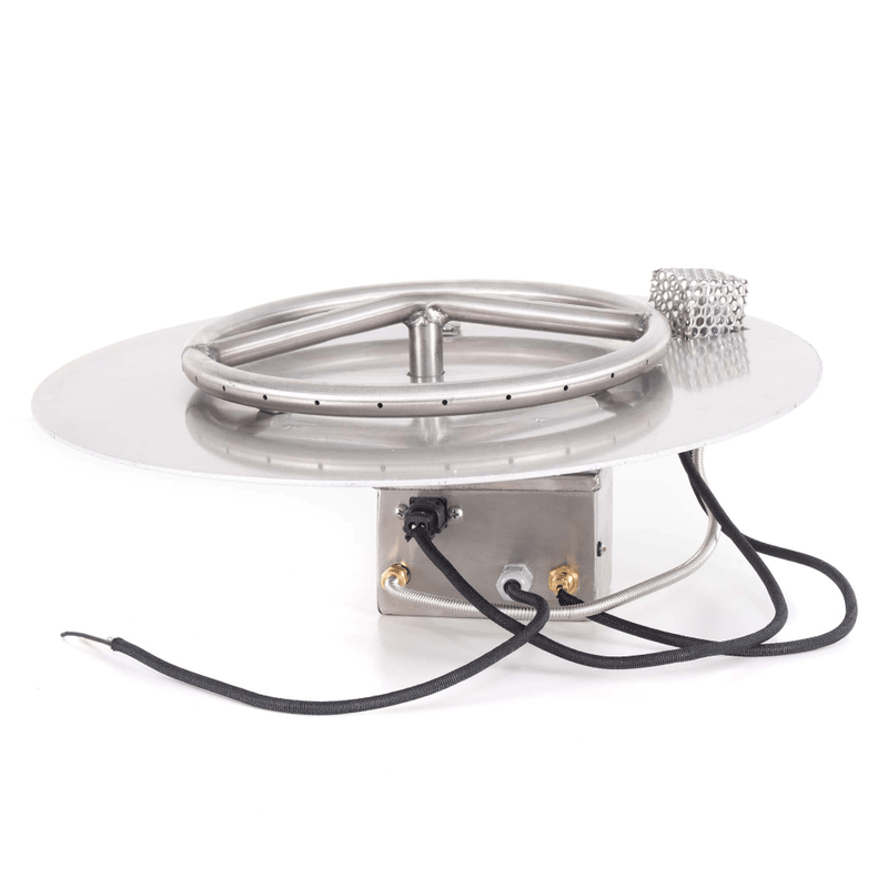 The Outdoor Plus Round Flat Pan With Stainless Steel Round Burner