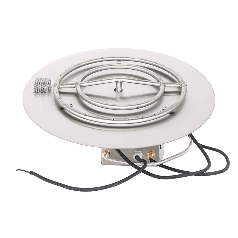 The Outdoor Plus Round Flat Pan With Stainless Steel Round Burner