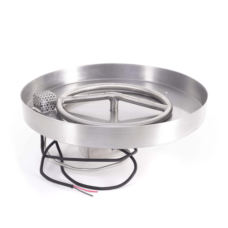 The Outdoor Plus Round Lipless Drop-in Pan With Stainless Steel Round Burner