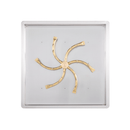 The Outdoor Plus Square Drop-in Pan With Brass Triple 'S' Bullet Burner