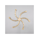 The Outdoor Plus Square Flat Pan With Brass Triple 'S' Bullet Burner