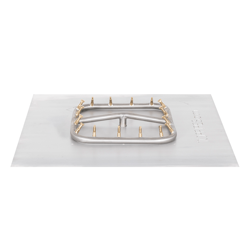 The Outdoor Plus Square Flat Pan With Stainless Steel Square Bullet Burner