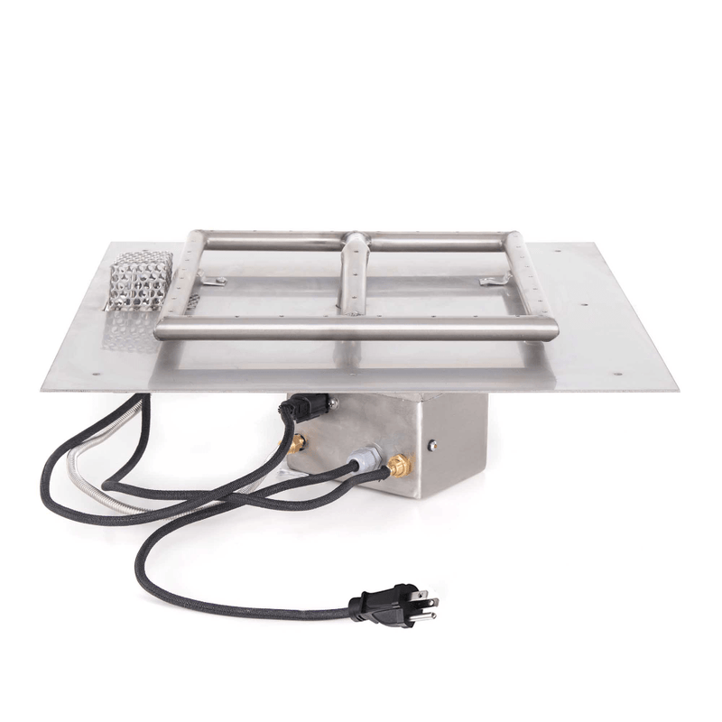 The Outdoor Plus Square Flat Pan With Stainless Steel Square Burner