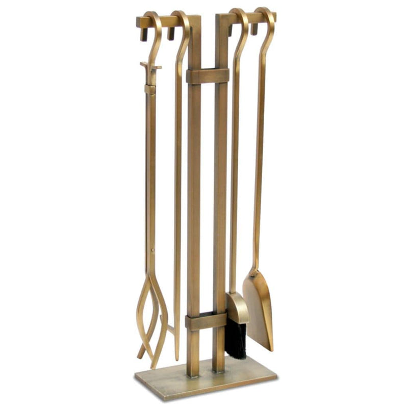 Pilgrim 10" 4-Piece Burnished Brass Sinclair Tool Set