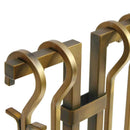 Pilgrim 10" 4-Piece Burnished Brass Sinclair Tool Set