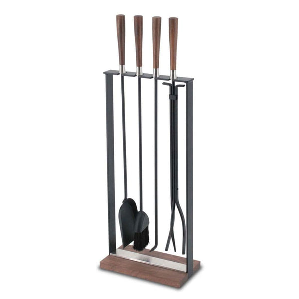 Pilgrim - 35" 4-Piece Hampton Walnut Handle Tool Set Soft Nickel